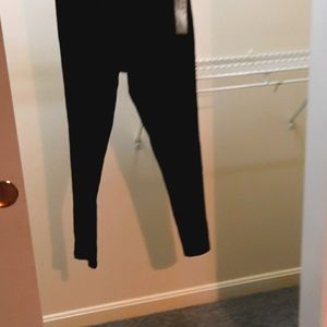 NEW Ruff hewn velvet textured black leggings